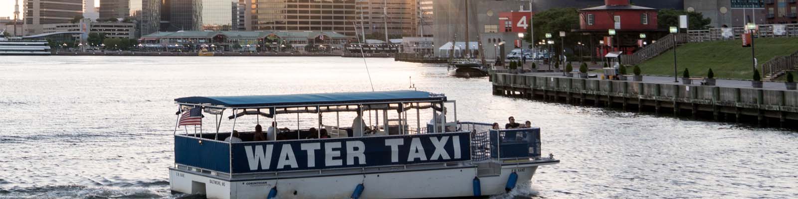 This is an image of a water taxi boat in Baltimore Maryland where ASTA-USA provides professional translation services.