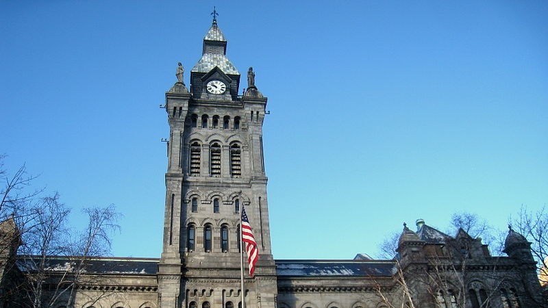 This is an image of the Buffalo County Hall building.
