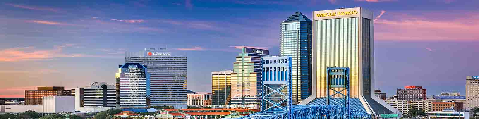 This is a skyline of Jacksonville where ASTA-USA provides professional translation services.