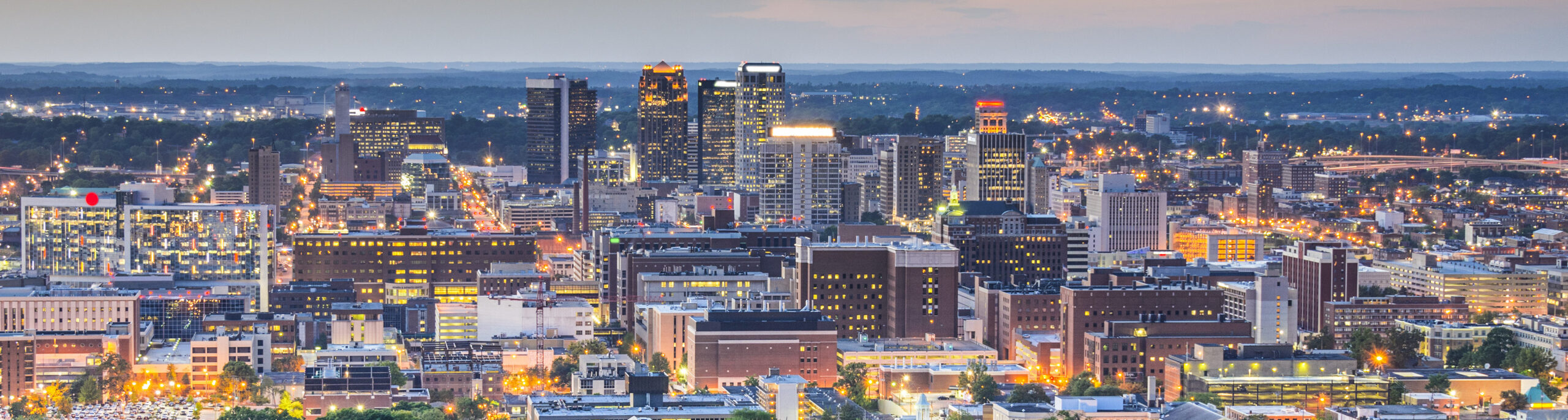 This is a skyline of downtown Birmingham where ASTA-USA provides professional translation services.