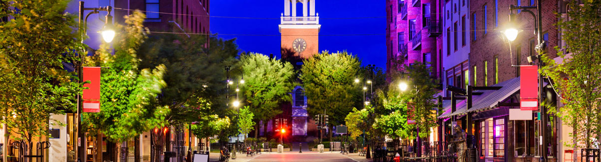 This is an image of downtown Burlington Vermont where ASTA-USA ASTA-USA provides professional translation services.